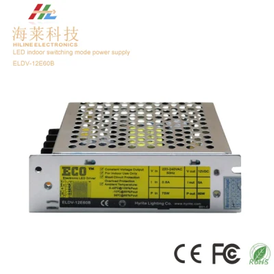 Switching Mode LED Indoor Power Supply 60W Eldv-12e60b