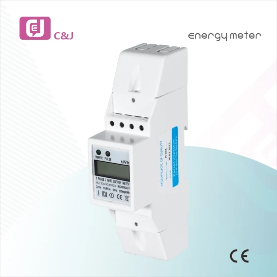 Hot Selling 1 Phase 2 Wire DIN-Rail Energy Meter